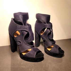 Chunky heel platform layered shoe by Shoe Republica L.A.